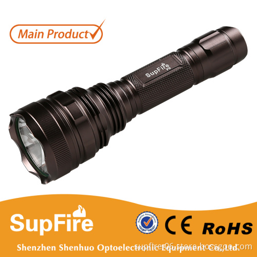 Supfire Flashlight 18650 Rechargeable battery Led Torch F9